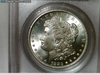 1883 Morgan Dollar Pcgs Ms 65 Cac Great Details photo