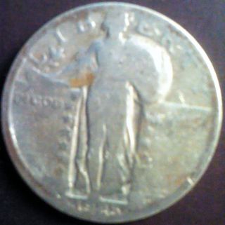1925 P Standing Liberty Quarter 90% Silver. photo