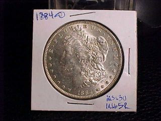 1884 O Rare Morgan Silver Dollar Bu Unc ++++ Buy It Now Or Offer photo