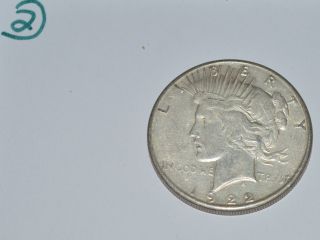 1922 Liberty Peace Silver Coin photo