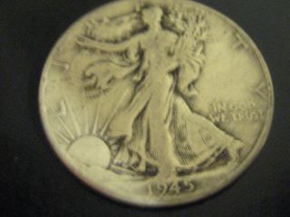1945 P Walking Liberty Silver Half Dollar photo