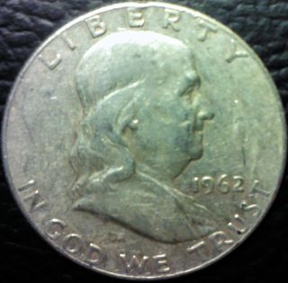1962 D Franklin Half Dollar - 90% Silver - Good Investment photo