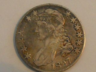 Coinhunters - 1827 Capped Bust Half Dollar,  An Extremely Fine Coin photo