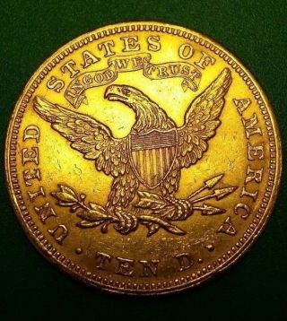 Gold Coin Ten Dollars Age 1881 photo