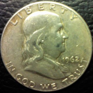 1962 D Franklin Half Dollar - 90% Silver photo