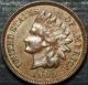 Rare 1909 Indian Head Cent Full Liberty + 4 Deep Diamonds Rich Brown Small Cents photo 1