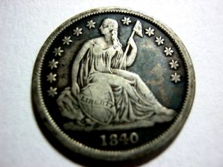 Usa 1 Dime - Seated Liberty 1940o In Vf+condition.  Rare Coin. . photo
