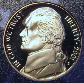 2001 - S Jefferson Nickel,  Gem Proof photo