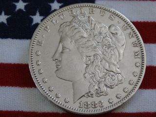 1883 - S Au++ Morgan Silver Dollar photo