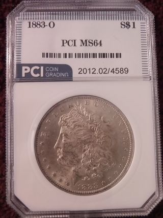 1883 O Morgan Silver Dollar Ms 64 photo