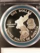 1991 - P Korea Proof Silver Commemorative Dollar Pcgs Pf69dcam Commemorative photo 3