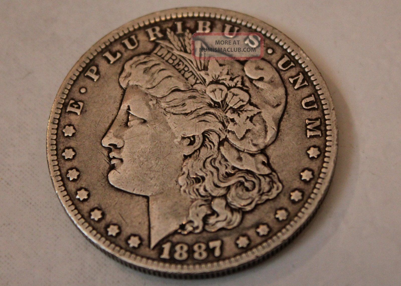 1887 U S Morgan Silver Dollar 1887 U S Morgan Silver Dollar