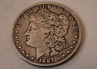 1887 U.  S.  Morgan Silver Dollar photo