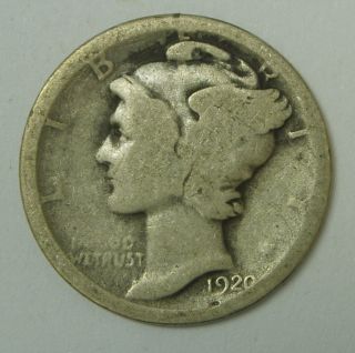 1920 Mercury Dime 90% Us Silver photo