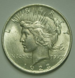 1923 P Peace Dollar 90% Us Silver photo