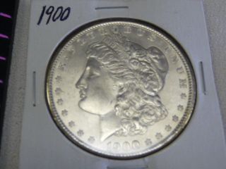 1900 P Morgan Silver Dollar Coin Unc - Great Eye Appeal photo