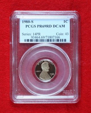1980 - S Proof Lincoln Memorial Cent Graded Pr69rd Dcam By Pcgs photo