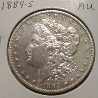 1884 - S Morgan Silver Dollar Au Rare Key Date Us Silver Coin photo