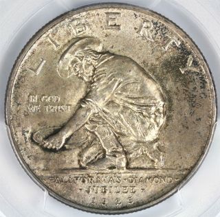 1925 - S California Diamond Jubilee Commemorative Silver Half Dollar 50c Pcgs Ms65 photo