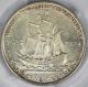 1924 Huguenot Commemorative Silver Half Dollar 50c Pcgs Ms64 Lustrous Coin Commemorative photo 1