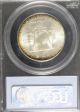 1951 - S Franklin Pcgs Ms 66 +plus+.  Extremely Rare - Wild Rainbow Color 1 Of 8. Half Dollars photo 2