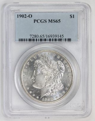 1902 O Morgan Silver Dollar Ms 65 Pcgs (9145) photo