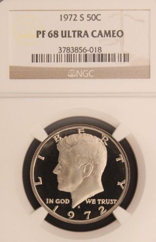 1972 - S Kennedy Ngc Pf 68 Ultra Cameo.  Incredible Cameo Contrast & Spot - photo