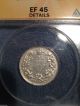 1903 25c Canada 25 Cent Silver Coin Graded Xf 45 By Anacs Coins: Canada photo 3