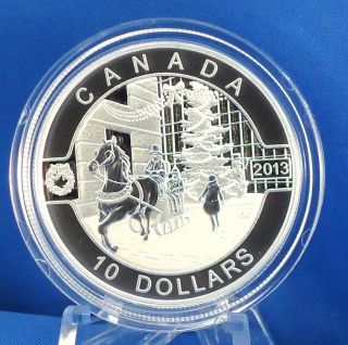 Canada 2013 Canadian Holiday Season - 1/2 Oz.  Fine Silver $10 Matte Proof Coin photo