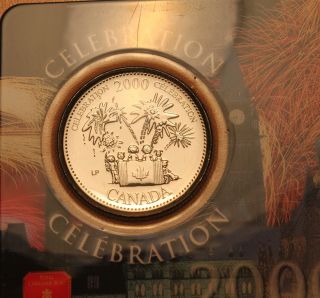 Canada 2000 Millennium 25c Cent Quarter; July Celebration Proof Like photo