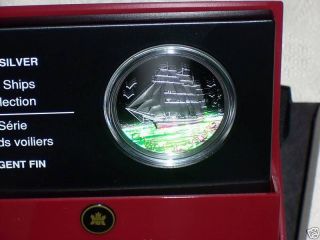 2005 Canada $20 3 - Masted Ship Tall Ships Silver Hologram Coin ( photo