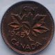1945 Canada 1 Cent Coin Graded Iccs Ms64 Xrt 733 No Tax Coins: Canada photo 1