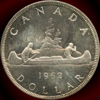 1962 Canada Silver Dollar Coin (23.  33 Grams.  800 Silver) No Tax photo