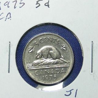 1975 Canada Five Cents - Great Colectible. photo