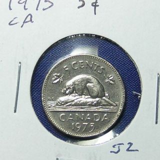 1975 Canada Five Cents - Great Colectible. photo