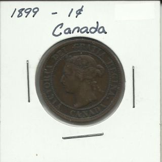 1899 Canadian 1 Cent Coin photo