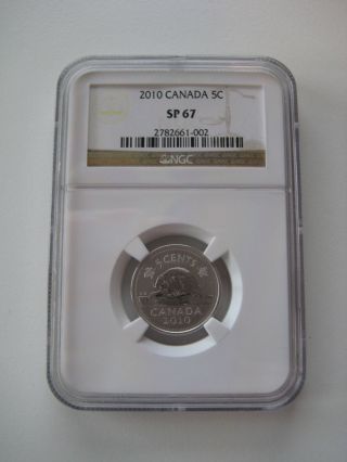 2010 Canada 5c Specimen Finish - Ngc Sp67 - Limited Mintage 35,  000 photo
