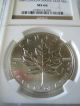1989 Canada $5 Silver Maple Leaf - Bullion Issue - Ngc Ms66 Coins: Canada photo 1