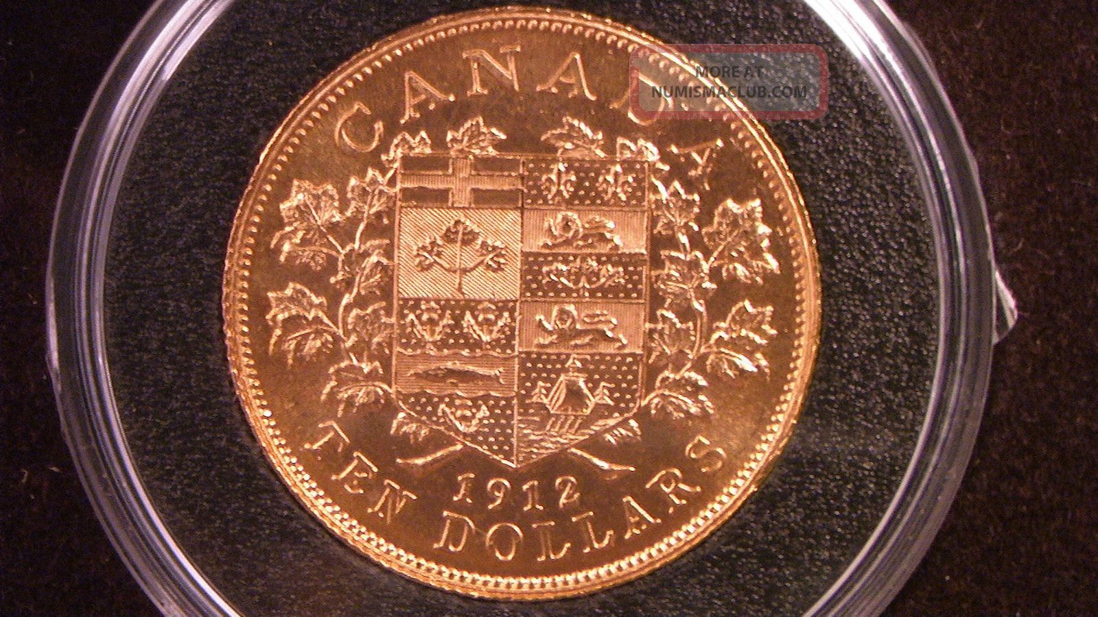Canada 1912 Hand Selected $10 Gold Coin - Royal Canadian - Royal Coins: Canada photo