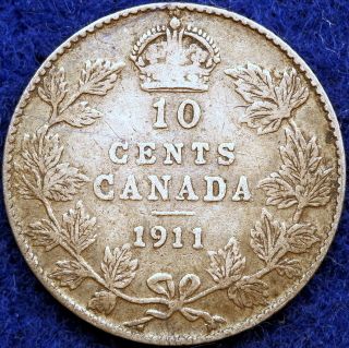 1911 Km - 17 Canada George V Ten Cents photo
