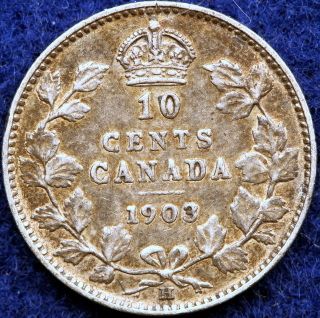 1903 - H Km - 10 Canada Edward Vii Ten Cents photo