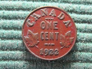 Canada 1922 Vf Small Cent photo