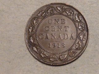 1918 Canadian Large Cent 8093 photo