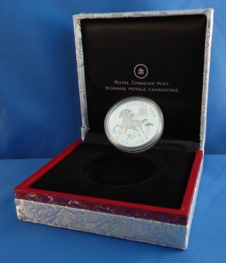 2014 Year Of The Horse 1 Oz.  Fine Silver $15 Proof Coin Limited Mintage photo