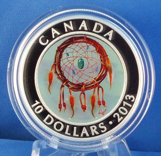 2013 Dreamcatcher Fine Silver Hologram Coin In Full Color - Mintage: 10,  000 photo