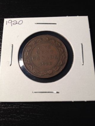 1920 Large Canadian Cent photo
