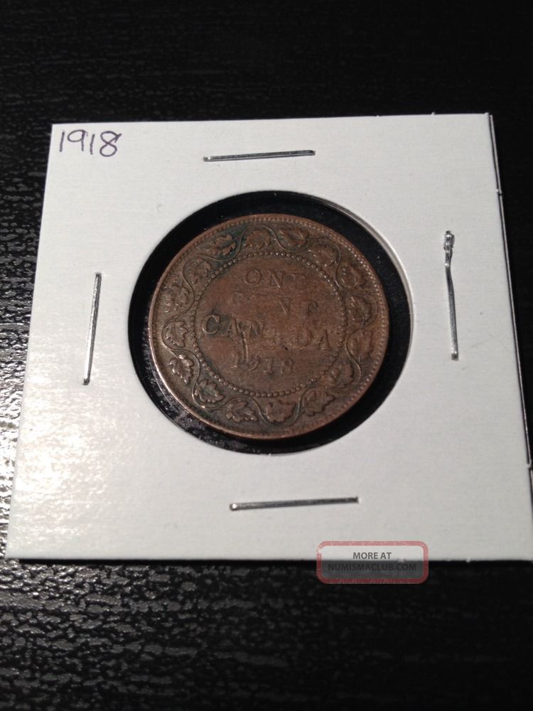 1918 Canadian Large Cent Coins: Canada photo