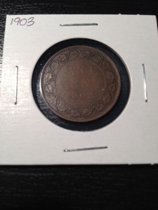 1903 Large Canadian Cent photo