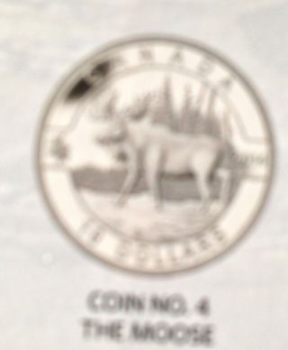 2014 The Moose 1/2 Oz O Canada 99.  99 Silver Coin @ photo