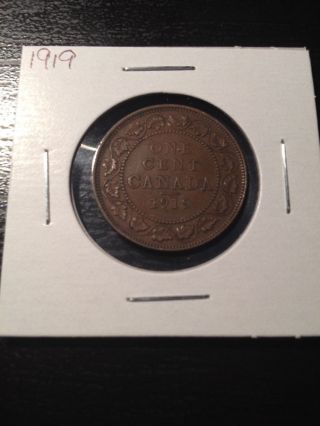 1919 Canadian Large Cent photo